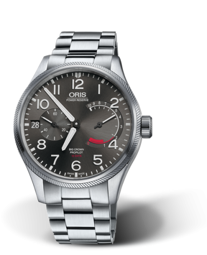 Oris Big Crown ProPilot Calibre 111 Paslanmaz Çelik / Gri / Bilezik 44mm, referans 01 111 7711 4163-Set 8 22 19
