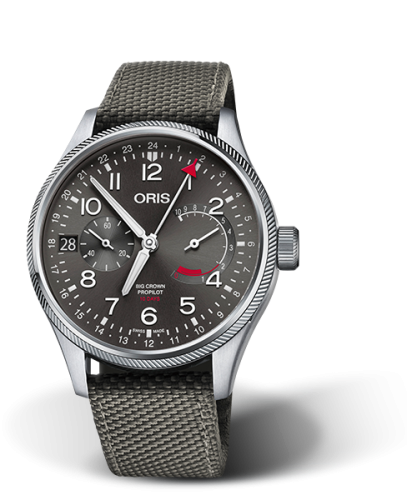 Big Crown ProPilot Calibre 114 Paslanmaz Çelik / Gri / Textile 44 mm
