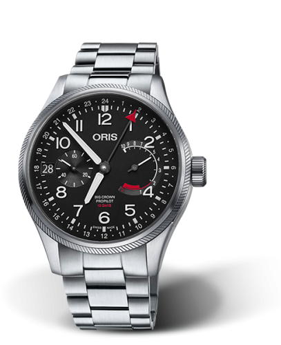 Oris Big Crown ProPilot Calibre 114 Paslanmaz Çelik / Siyah / Bilezik 44mm, referans 01 114 7746 4164-Set 8 22 19