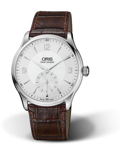 Oris Artelier Hand Winding Small Second 40 Paslanmaz Çelik / Gümüş, referans 01 396 7580 4051-07 5 21 05