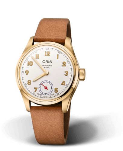 Oris Big Crown Wings of Hope Sarı Altın 38mm, referans 01 401 7782 6081-Set