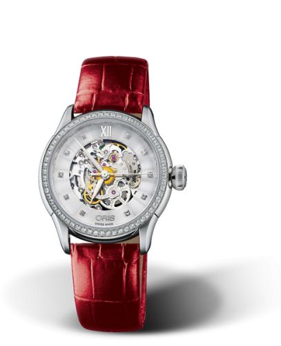 Oris Artelier Skeleton 31 Elmass Stainless Steel - Diamond, reference 01 560 7604 4919-07 5 16 66FC