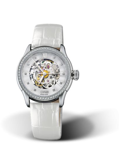 Oris Artelier Skeleton 31 Elmass Stainless Steel - Diamond, reference 01 560 7604 4919-07 5 16 67FC