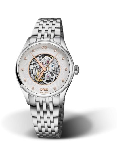 Oris Artelier Skeleton 33 Elmass Stainless Steel, reference 01 560 7724 4031-07 8 17 79