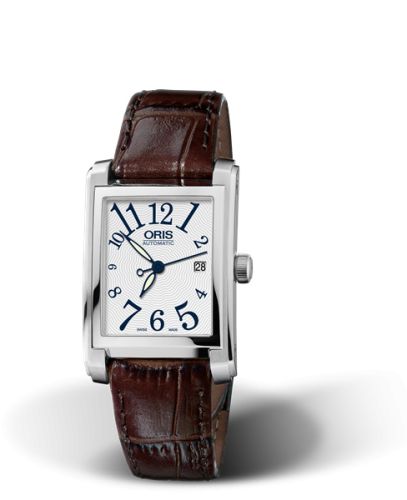 Rectangular Date 24.5 Paslanmaz Çelik / Gümüş - Arabic