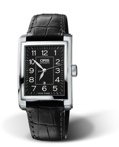 Rectangular Date 30 Paslanmaz Çelik / Siyah - Arabic