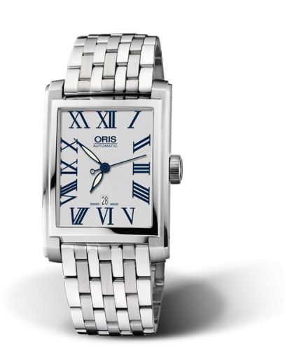 Rectangular Date 30 Paslanmaz Çelik / Gümüş - Roman / Bilezik