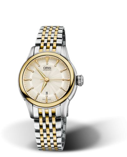 Oris Artelier Date Elmass 31 Stainless Steel - Yellow Gold / Jungfraujoch, reference 01 561 7687 4381-Set MB