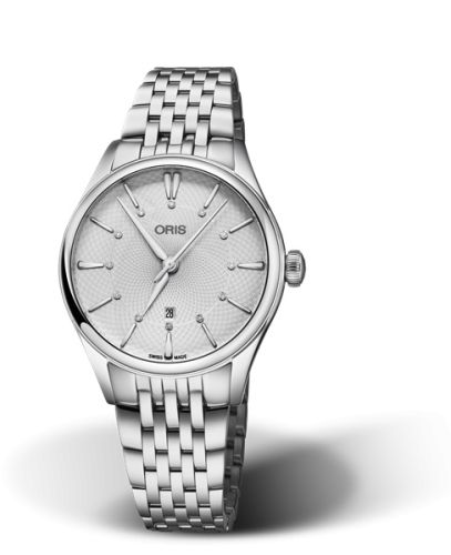 Oris Artelier Date Elmass 33 Stainless Steel / Silver / Bracelet, reference 01 561 7724 4051-07 8 17 79