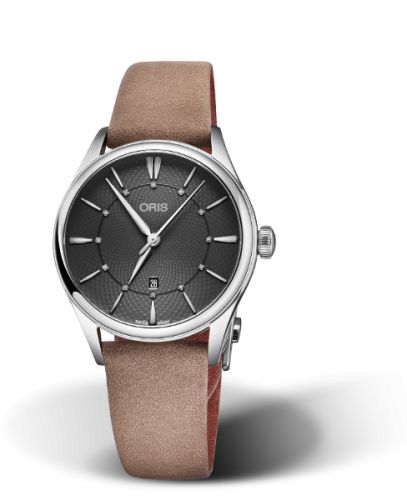 Oris Artelier Date Elmass 33 Stainless Steel / Gray, reference 01 561 7724 4053-07 5 17 33FC