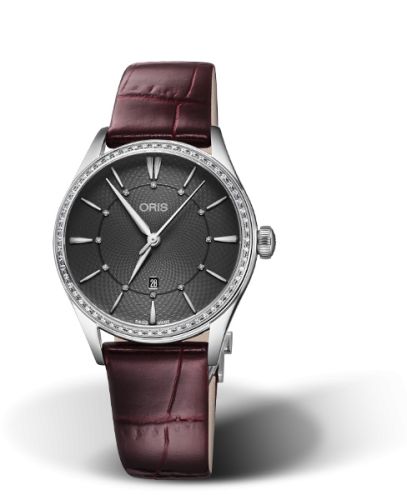 Oris Artelier Date Elmass 33 Stainless Steel - Diamond / Gray, reference 01 561 7724 4953-07 5 17 63FC