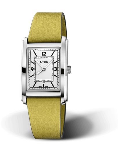 Rectangular Date 25.5 Paslanmaz Çelik / Gümüş