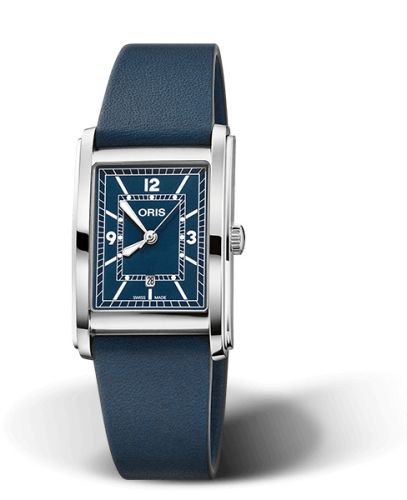 Rectangular Date 25.5 Paslanmaz Çelik / Mavi