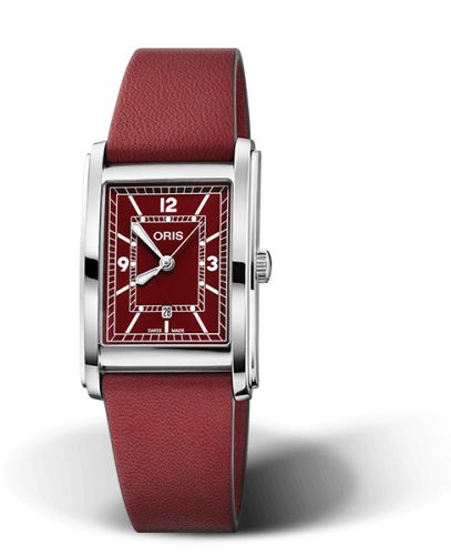 Rectangular Date 25.5 Paslanmaz Çelik / Kırmızı
