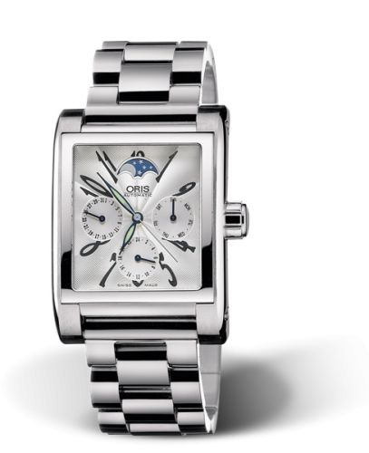 Rectangular Complication Paslanmaz Çelik / Gümüş - Arabic