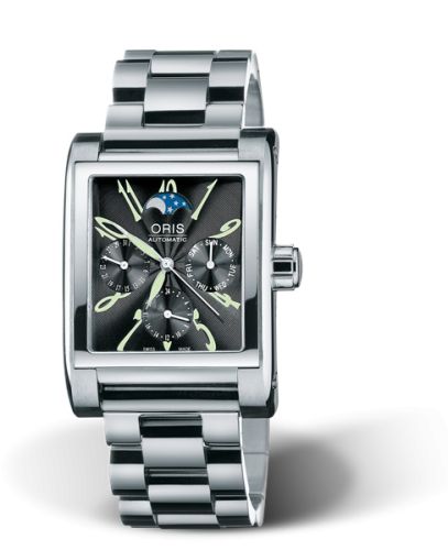 Rectangular Complication Paslanmaz Çelik / Siyah - Arabic / Bilezik