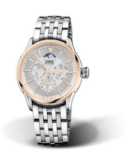 Oris Artelier Complication 35 Stainless Steel - Rose Gold / Silver / Bracelet, reference 01 581 7606 6351-07 8 18 73