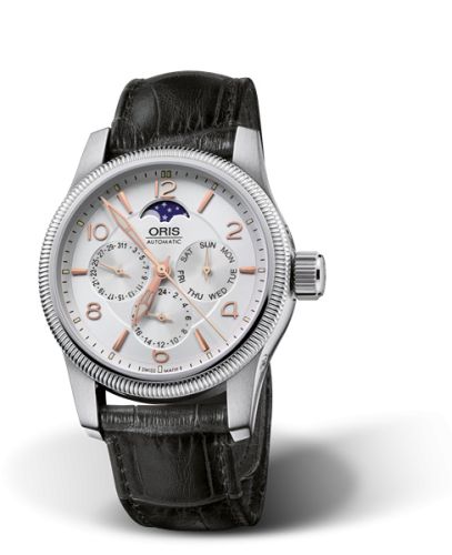 Oris Big Crown Complication Paslanmaz Çelik / Gümüş, referans 01 581 7627 4061-07 5 20 76FC