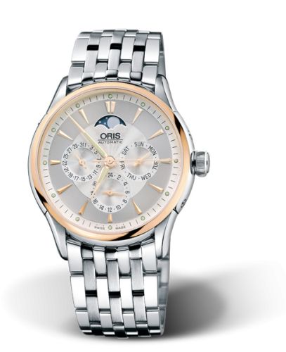 Oris Artelier Complication 40 Stainless Steel - Rose Gold / Silver / Bracelet, reference 01 582 7592 6351-07 8 21 73