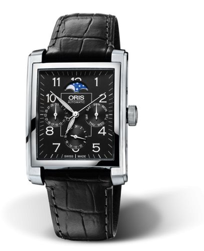 Oris Rectangular Complication Paslanmaz Çelik / Siyah - Arabic, referans 01 582 7658 4034-07 5 23 71FC
