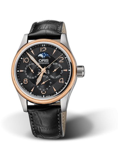 Big Crown Complication Paslanmaz Çelik - Pembe Altın / Siyah 40 mm