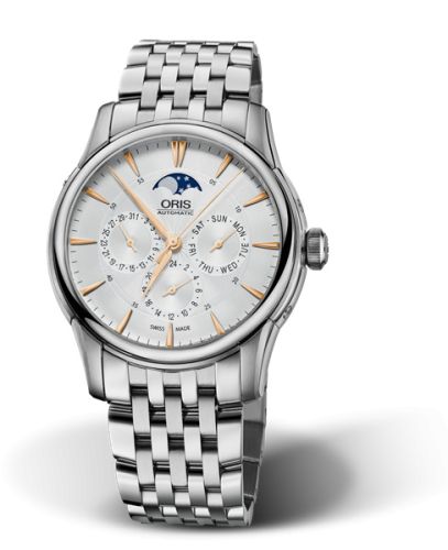 Oris Artelier Complication 40.5 Stainless Steel / Silver / Bracelet, reference 01 582 7689 4021-07 8 21 77