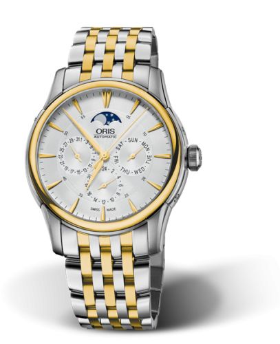 Oris Artelier Complication 40.5 Stainless Steel - Yellow Gold / Silver / Bracelet, reference 01 582 7689 4351-07 8 21 78