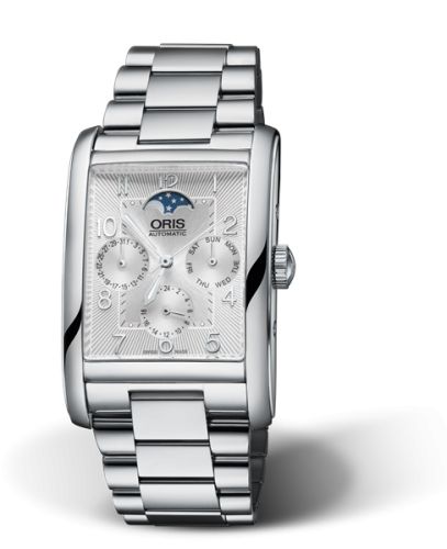 Oris Rectangular Complication Paslanmaz Çelik / Gümüş - Arabic / Bilezik, referans 01 582 7694 4061-07 8 24 20