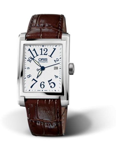 Oris Rectangular Date 30 Paslanmaz Çelik / Gümüş - Arabic, referans 01 583 7657 4061-07 5 21 70FC