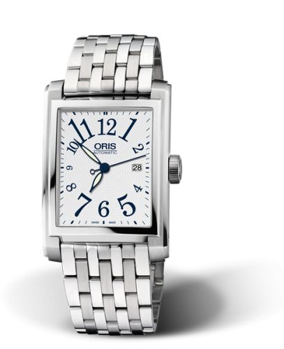 Oris Rectangular Date 30 Paslanmaz Çelik / Gümüş - Arabic / Bilezik, referans 01 583 7657 4061-07 8 21 82
