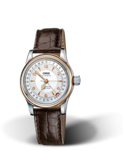 Oris Big Crown Pointer Date 32 Paslanmaz Çelik - Pembe Altın / Gümüş / Bilezik, referans 01 584 7558 4361-07 5 16 52