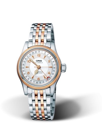 Oris Big Crown Pointer Date 32 Paslanmaz Çelik - Pembe Altın / Gümüş / Bilezik, referans 01 584 7558 4361-07 8 16 63