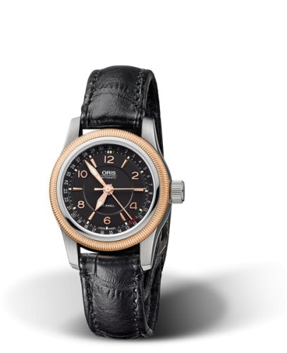 Oris Big Crown Pointer Date 30 Paslanmaz Çelik - Pembe Altın / Siyah, referans 01 584 7626 4364-07 5 15 76FC