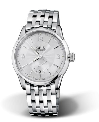 Oris Artelier Small Second Date 40 Stainless Steel / Silver / Bracelet, reference 01 623 7582 4071-07 8 21 73