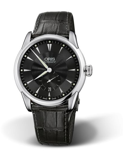 Oris Artelier Small Second Date 40 Stainless Steel / Black, reference 01 623 7582 4074-07 5 21 71FC