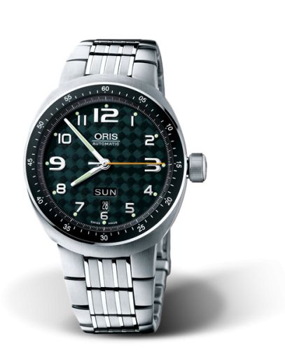 Oris TT3 Day Date Titanyum / Yeşil / Bilezik, referans 01 635 7588 7067-07 8 26 70