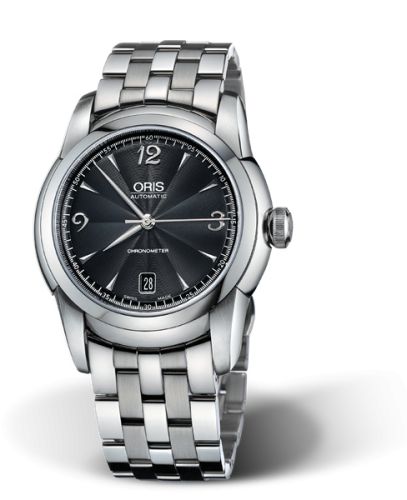 Oris Artelier Chronometer Date 40.5 Stainless Steel / Black / Bracelet, reference 01 637 7544 4064-07 8 21 71