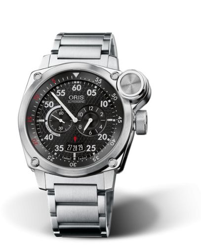 Oris BC4 Der Meisterflieger Paslanmaz Çelik / Siyah / Bilezik, referans 01 649 7632 4164-Set MB