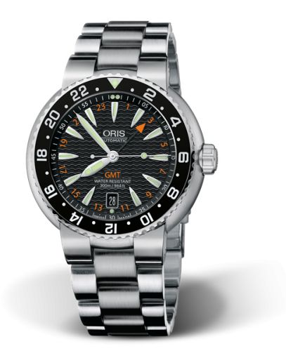 Divers GMT Date Paslanmaz Çelik / Siyah / Bilezik 44 mm