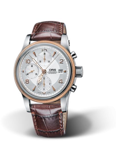 Oris Big Crown Chronograph Paslanmaz Çelik - Pembe Altın / Gümüş 42mm, referans 01 674 7567 4361-07 5 21 52