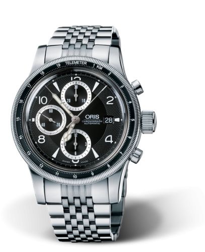 Oris Big Crown Telemeter Chronograph Paslanmaz Çelik / Siyah 43mm, referans 01 674 7569 4064-07 8 21 61