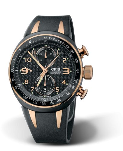 TT3 Chronograph Titanyum - Pembe Altın / Siyah / Kauçuk