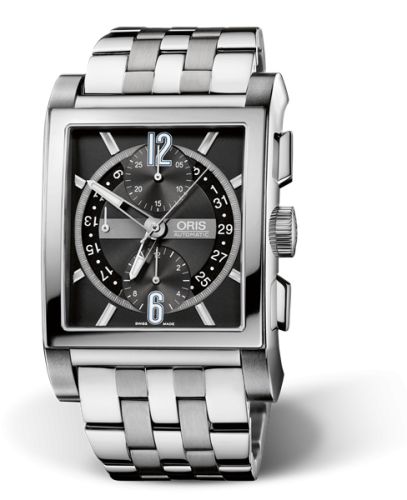 Oris Rectangular Titan Chronograph / Bilezik, referans 01 674 7625 7064-07 8 27 77