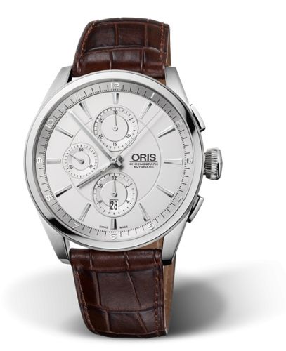 Oris Artix Chronograph Paslanmaz Çelik / Gümüş 44mm, referans 01 674 7644 4051-07 5 22 80FC