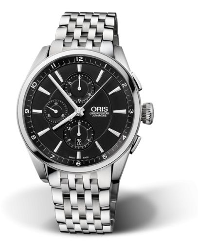 Artix Chronograph Paslanmaz Çelik / Siyah / Bilezik 44 mm