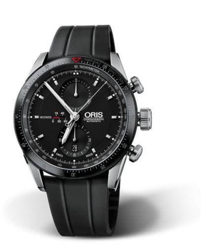 Oris Artix GT Chronograph Paslanmaz Çelik - Seramik / Siyah / Kauçuk 44mm, referans 01 674 7661 4434-07 4 22 20FC