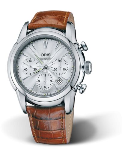 Oris Artelier Chronograph 44.5 Stainless Steel / Silver, reference 01 676 7547 4051-07 5 22 47