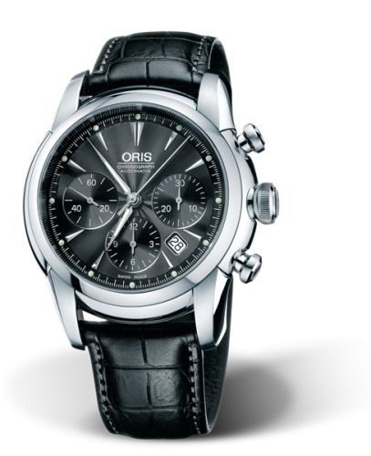 Oris Artelier Chronograph 44.5 Stainless Steel / Black, reference 01 676 7547 4054-07 5 22 49