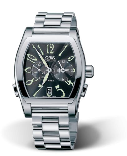 Tonneau Worldtimer Paslanmaz Çelik / Siyah / Bilezik