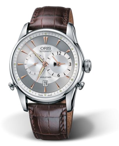 Oris Artelier Worldtimer 42.5 Stainless Steel / Silver, reference 01 690 7581 4051-07 5 22 48